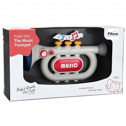 PITUSO Развивающая игрушка Музыкальная труба (свет,звук)