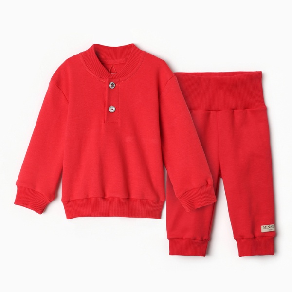 Комплект детский (джемпер, брюки) MINAKU цвет красный
