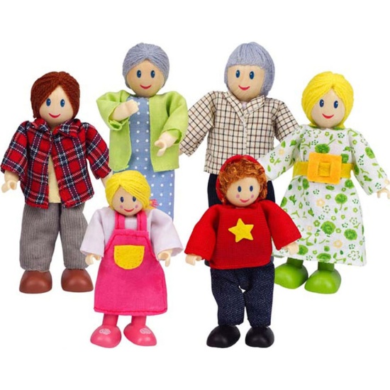 Набор мини-кукол Счастливая семья европейская