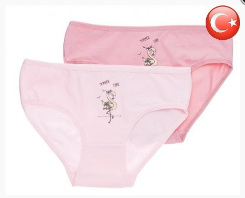 Трусы для девочек, 3-4 года, Фламинго, мультиколор (Турция)